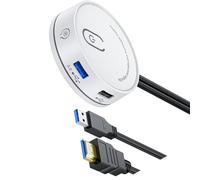 Commutazione desktop esterna del controllo di potere con USB e 3.5mm uditivo facoltativo per un facile accesso