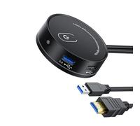 Commutazione desktop esterna del controllo di potere con USB e 3.5mm uditivo facoltativo per un facile accesso