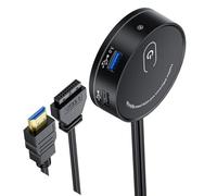 Commutazione di alimentazione esterna del computer con espansione USB e porta uditiva da 3,5 mm ottica per giocatori e professionisti