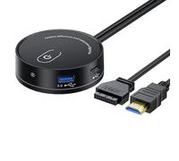 Commutazione esterna di potere del computer con l'espansione di USB e la porta uditiva di 3.5mm Optinal per i giocatori ed il professionista