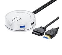 Commutazione esterna di potere del computer con l'espansione di USB e la porta uditiva di 3.5mm Optinal per i giocatori ed il professionista