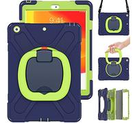 Commute Case per Samsung Tab A8 10.5 X200/X205, custodia resistente agli urti per bambini con pellicola protettiva per display 3 in 1, paraurti antiurto con supporto ad anello a 360°, supporto