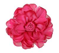 COMNICO Fermaglio per capelli a forma di fiore, con rose, in tessuto delicato, classico, elegante, fatto a mano, con fiori, spilla da ballo, tessuto