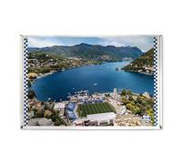 Como 1907 Puzzle Ufficiale Stadio Giuseppe Sinigaglia 1000 Pezzi. Rompicapo per adulti e collezionisti, idea regalo tifosi calcio e arredo Casa. Dimensioni 70x50 cm