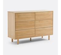 Comò 6 cassetti massello di pino, Ravi Beige TU