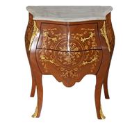 Comò antico comodino in marmo intarsiato cassettiera in legno cat915-a Palazzo esclusivo