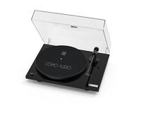 Como Audio Vinile Entry-Level Giradischi con trasmissione a cinghia, preamplificatore Phono integrato, pickup Ortofon OM5e, 33/45 giri/min, nero lucido, realizzato a mano in Europa