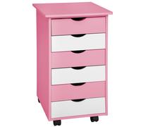 Comò Cassettiera a rotelle Contenitore Colorata Con Ruote Cameretta blu nuovo