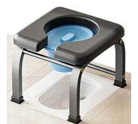 Comò Da Comodino 3 In 1, Sedia Per Doccia, Sedia Da Toilette, Seduta Imbottita Da 43 Cm, Per Anziani, Disabili, Camera Da Letto, Bagno(Height 40cm)