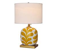 COMO HOME LORA Lampada da tavolo in ceramica con motivo senape | Lampada da comodino Max 40W E27 Lampada da terra esclusiva Deco Gold | Lampada da tavolo Lampada da tavolo| Lampada da notte