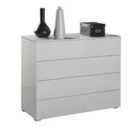 Comò quattro cassetti moderno laccato bianco CT7166 L108h85p44