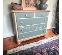 COMO' RUSTICO COUNTRY IN LEGNO MASSELLO AZZURRO E NATURALE