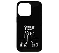 Como Se Llama Retro Pixel Llama Spagnolo Humor Graphic Design Custodia per iPhone 13 Pro