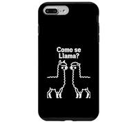 Como Se Llama Retro Pixel Llama Spagnolo Humor Graphic Design Custodia per iPhone 7 Plus/8 Plus