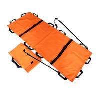 Comoda barella medica in nylon ispessito 150 kg barella pieghevole utilizzata salvataggio di emergenza per trasferire la barella medica ferita non occupa spazio C, verde militare, senza cinghie