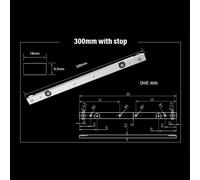 Comoda barra scorrevole mitra in lega di alluminio per seghetto da tavolo portat
