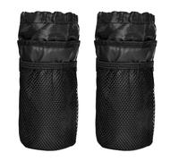 Comoda borsa manubrio bicicletta stelo con tasche in rete e nastro di fissaggio