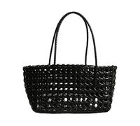 Comoda borsa trasparente dal design cavo con pratica borsa a mano adatta per accessori da donna e borsa da donna per viaggi in spiaggia