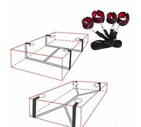 Comoda cintura per materasso in morbida nylon con cinturino rosso nero