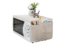 Comoda copertura antipolvere per microonde, protegge dagli schizzi e migliora l'estetica della cucina (beige)