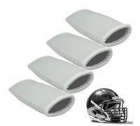 Comoda fodera per mento - 4 cuscinetti traspiranti, protezione per il mento da calcio | Accessori da calcio anti-collisione di protezione per adulti e giovani, progettati per un comfort e una pr