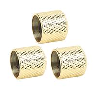 Comoda Manopola di Regolazione del Potenziometro Tattile Robuste Manopole Universali per Chitarra Elettrica in Metallo Stretto 3 Pezzi (Oro)
