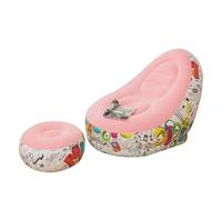 Comoda poltrona a sacco rosa per adulti, leggera e regolabile, ideale per camera da letto, balcone e soggiorno, design morbido e alla moda per interni