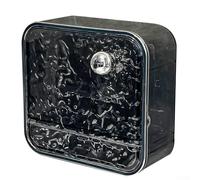 Comoda scatola di sapone con drenaggio a parete e punzonatrice per una facile installazione (grigio)