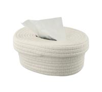 Comoda scatola portaoggetti in tessuto con motivo tessuto corda cotone stile nor