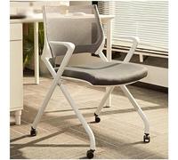 Comoda Sedia con Schienale A Doppia Rete Sedia A Rotelle Scorrevole Antiscivolo Sedia Pieghevole Alta Resilienza Cuscino in Cotone Nativo Comfort Sedentario Ergonomico, D, 34x22x22in