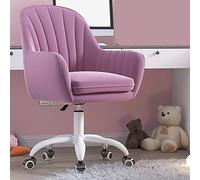 Comoda sedia da gioco per ragazze sedia da ufficio in altezza regolabile con eleganti braccioli per sedie per computer con supporto a metà schiena perfetto per l'uso