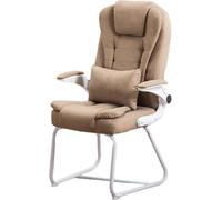 Comoda sedia per gli ospiti da ufficio con braccioli Sedia laterale per conferenze in pelle PU, senza ruote, ideale per giocare o utilizzare il computer. Eleganti posti a sedere per sala d'attesa