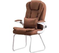 Comoda sedia per gli ospiti da ufficio con braccioli Sedia laterale per conferenze in pelle PU, senza ruote, ideale per giocare o utilizzare il computer. Eleganti posti a sedere per sala d'attesa