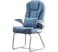 Comoda sedia per gli ospiti da ufficio con braccioli Sedia laterale per conferenze in pelle PU, senza ruote, ideale per giocare o utilizzare il computer. Eleganti posti a sedere per sala d'attesa