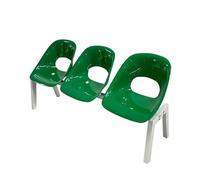Comoda sedia verde per sala d'attesa - Sedie da corridoio e panche per cliniche, aeroporti, banche, saloni e scuole (419,1 x 165,1 cm) - La soluzione ideale per gli ospiti