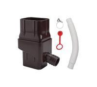 Comoda soluzione di raccolta acqua piovana compatibile con beccucci standard