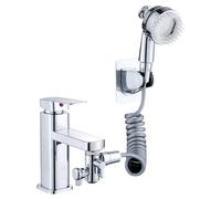 Comoda staffa doccia esterna design a prova di perdite per rubinetto da bacino