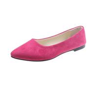 comode da indossare da donna con punta quadrata scarpe casual ideali per l'uso quotidiano vacanza o design monocolore facile da abbinare a pantaloncini jeans gonne o pantaloni larghi, rosa acceso, 39