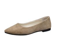 comode da indossare da donna con punta quadrata scarpe casual ideali per l'uso quotidiano vacanza o design monocolore facile da abbinare a pantaloncini jeans gonne o pantaloni larghi, cachi., 39 EU