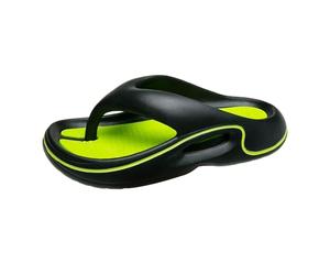 Comode flop con suole spesse, supporto per l'arco del piede, suola esterna assorbente e antiscivolo, scarpe per diabetici morbide da uomo, verde, 39 EU