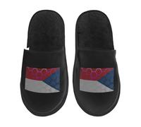 Comode Pantofole Donna Flag Of The Czech Republic Scarpe da Casa Pelose Babbucce per Casa Invernali Hotel M