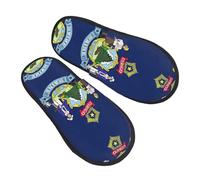Comode Pantofole Donna Maine State Flag print Ciabatte Casa Traspiranti Babbucce per Casa Uomo Inverno M