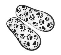 Comode Pantofole Donna Paw Print Scarpe da Casa Peluche Ciabatte Donna per Uomo Inverno Interne M