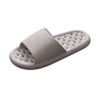 Comode pantofole per la doccia: sandali dal design semplice con punta aperta per un uso rilassato nella vita quotidiana in viaggio, Nero , 44 EU