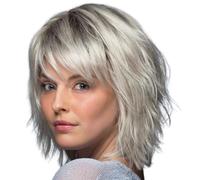 Comode Parrucche Sintetiche Con Cappuccio Traspirante Colore Naturale Versatile Per Lavoro E Styling Per Occasioni Parrucche Sintetiche Corte Che Sfidano Calore