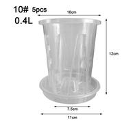 Comode pentole asilo in plastica trasparente con piattino soluzione irrigazione