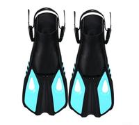 Comode pinne regolabili per lo snorkeling, materiale leggero in silicone che riduce l'affaticamento durante le lunghe nuotate (L/XL verde)