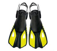 Comode pinne regolabili per lo snorkeling, materiale leggero in silicone che riduce l'affaticamento durante le lunghe nuotate (L/XL giallo)