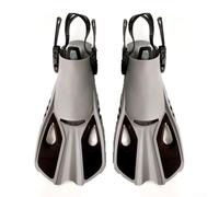 Comode pinne regolabili per lo snorkeling, materiale leggero in silicone che riduce l'affaticamento durante le lunghe nuotate (XS cenere)