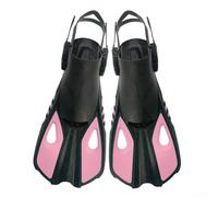 Comode pinne regolabili per lo snorkeling, materiale leggero in silicone che riduce l'affaticamento durante le lunghe nuotate (L/XL rosa)